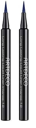 ARTDECO Long-Lasting Liquid Liner Intense - Flüssiger, farbintensiver Eyeliner in Stiftform mit flexibler Nylon-Filzspitze, langanhaltend - 1 x 0,6 ml (Packung mit 2) von Artdeco