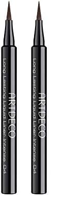 ARTDECO Long-Lasting Liquid Liner Intense - Flüssiger, farbintensiver Eyeliner in Stiftform mit flexibler Nylon-Filzspitze, langanhaltend - 1 x 0,6 ml (Packung mit 2) von Artdeco