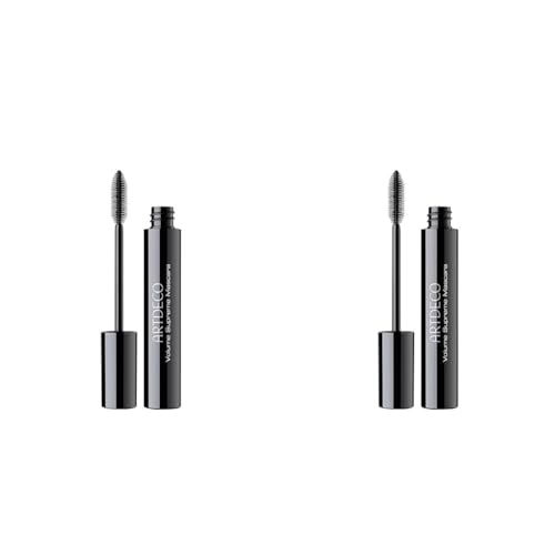 ARTDECO Volume Supreme Mascara – Wischfeste Wimperntusche mit flexibler Gummibürste – Für Länge und Volumen – 1 x 15 ml (Packung mit 2) von Artdeco