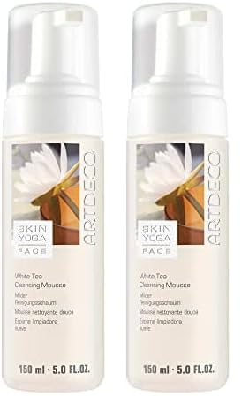 ARTDECO White Tea Cleansing Mousse - Hautpflege-Reinigungs-Mousse für klare strahlende Haut, verbessert Zellatmung & entfernt Make-up sanft, 1 x 150ml (Packung mit 2) von Artdeco