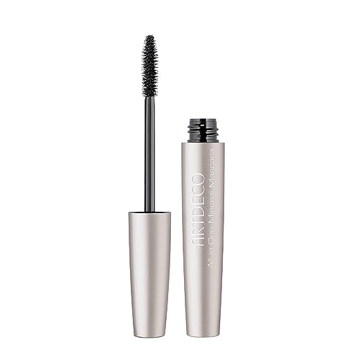 ARTDECO All In One Mineral Mascara – Parabenfreie, schwarze long-lasting-Wimperntusche – Für empfindliche Augen – 1 x 6 ml in der Farbe 01 black von Artdeco