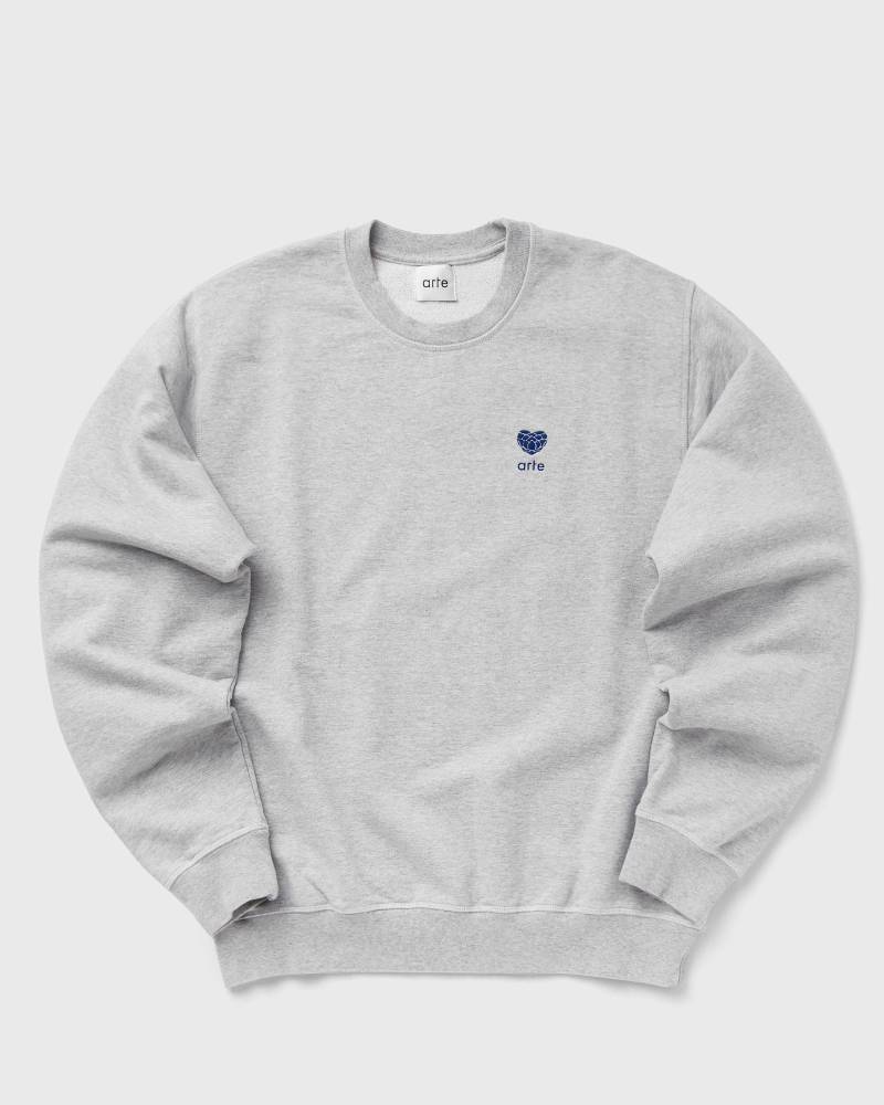 Arte Antwerp Heart flower Logo Crewneck men Sweatshirts grey in Größe:XL von Arte Antwerp