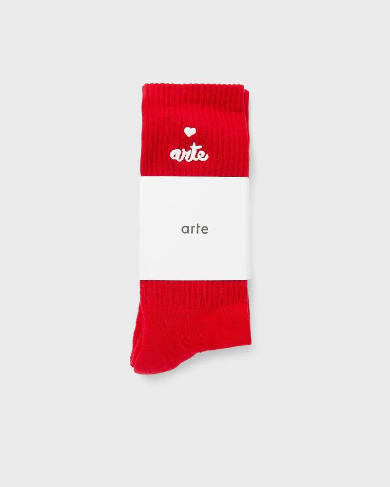 Arte Antwerp Heart logo socks men Socks red in Größe:ONE SIZE von Arte Antwerp