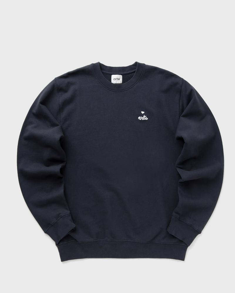 Arte Antwerp Small heart and logo crewneck men Sweatshirts blue in Größe:L von Arte Antwerp