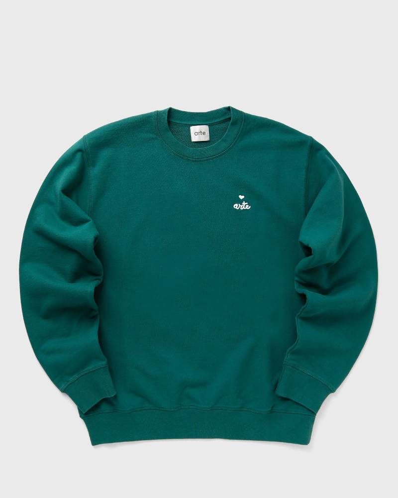 Arte Antwerp Small heart and logo crewneck men Sweatshirts green in Größe:L von Arte Antwerp
