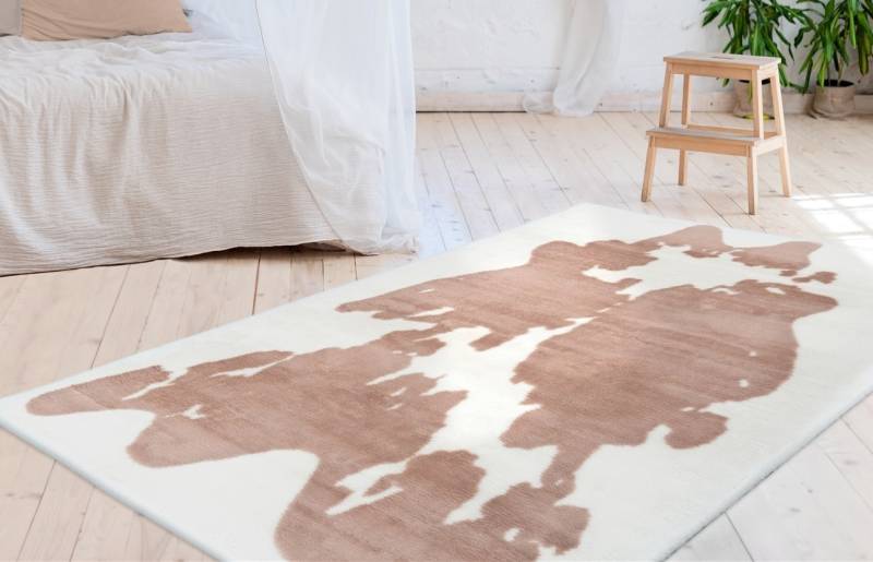 Arte Espina Teppich "Rabbit Animal 500" rechteckig 30 mm Höhe Kuscheliger Hochflorteppich, per Hand getuftet, mit Baumwollrücken von Arte Espina