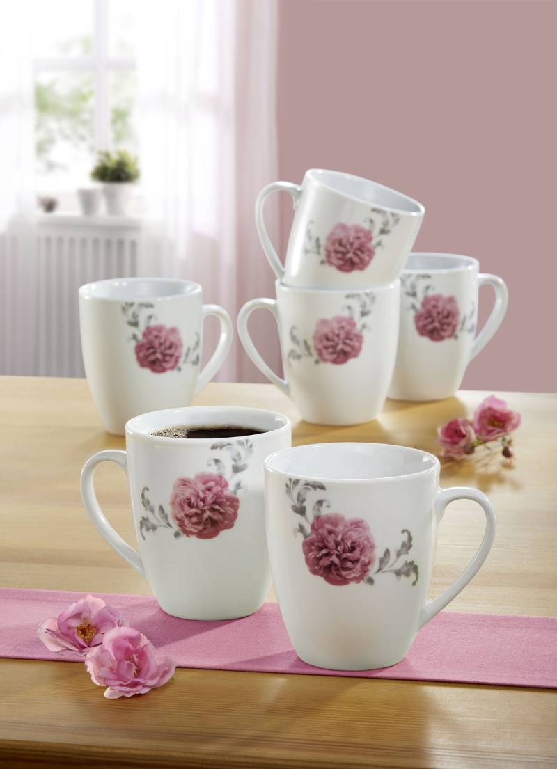 Porzellan-Serie "Como", Kaffeebecher 6er-Set von Arte Viva