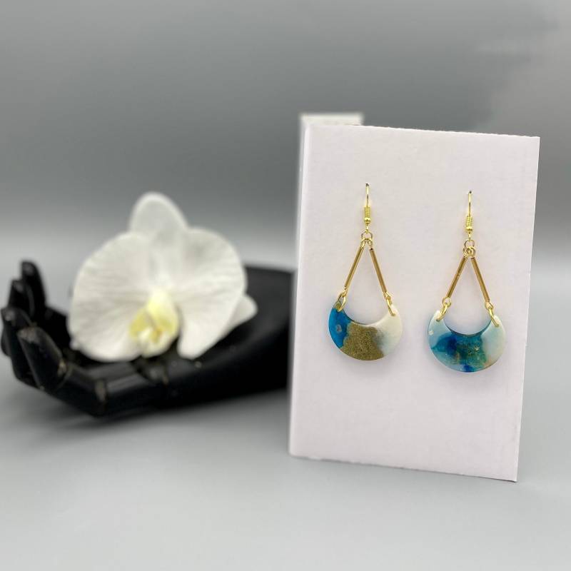 Ohrhänger Aus Gießharz, Vergoldet von ArteLeone