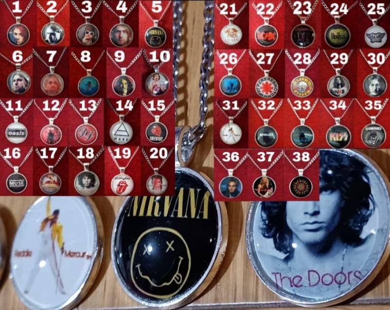 Rocklegenden Halsketten von ArteRegaliNegrettiAB