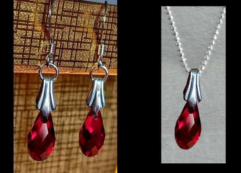 Swarovski Rote Tropfenjuwelen von ArteRegaliNegrettiAB