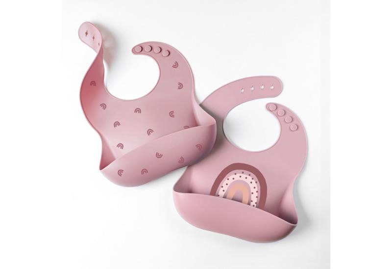 Artee Lätzchen 2 Stück Set Doppelpack aus Silikon mit Auffangtasche Lätzchen von Artee
