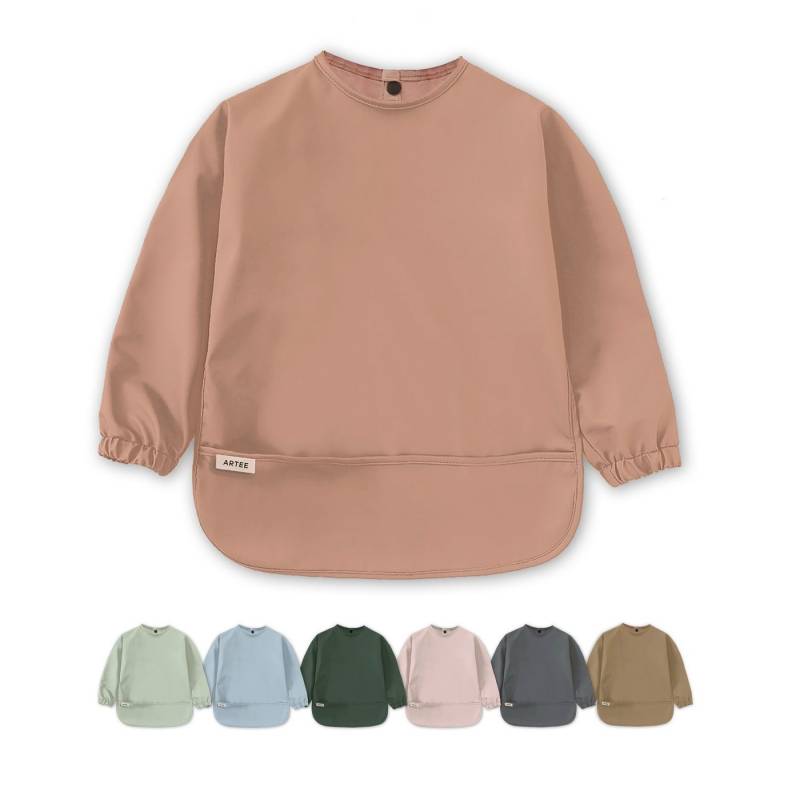 Artee Lätzchen Ärmellätzchen mit Auffangtasche Größe S für 6-18 Monate von Artee