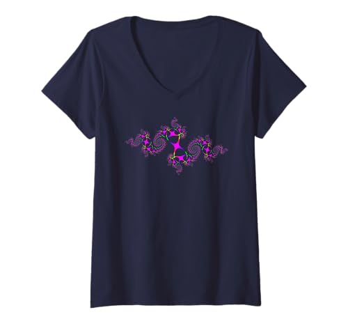 Damen Fractimage! Mathematik als Kunst - Mandelbrot Fractal Art T-Shirt mit V-Ausschnitt Damen Fractimage! Mathematik als Kunst - Mandelbrot Fractal Art T-Shirt mit V-Ausschnitt von Arteefy fractal art fractal design and gifts