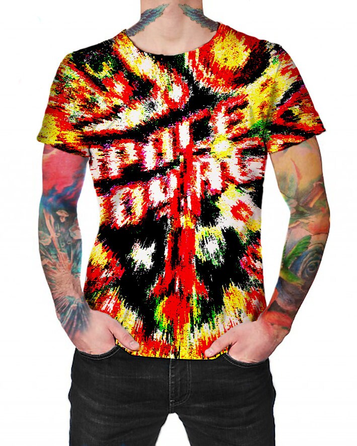 Space Voyage Black - T-Shirt Vollbedrucktes Shirt Space Voyage Black - T-Shirt Vollbedrucktes Shirt von ArtefactoStore