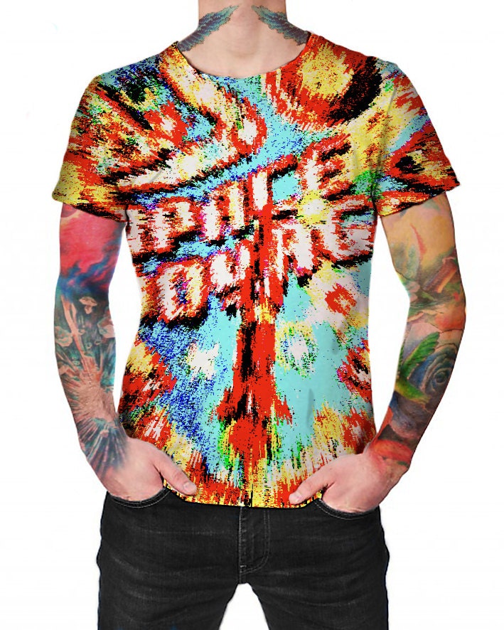 Space Voyage Cyan - T-Shirt Vollbedrucktes Shirt Space Voyage Cyan - T-Shirt Vollbedrucktes Shirt von ArtefactoStore