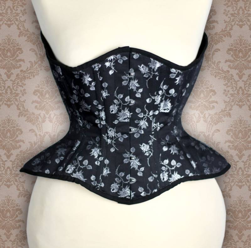 Rosen Coutil Korsett - 6 Platten Longline Form von ArtemisCorsetti