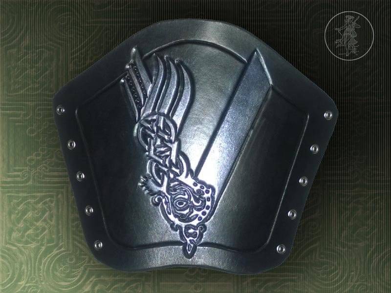 Handgeschnitzter Leder Armschutz Für Das Bogenschießen, Die Wikinger von ArtemisLeathercraft