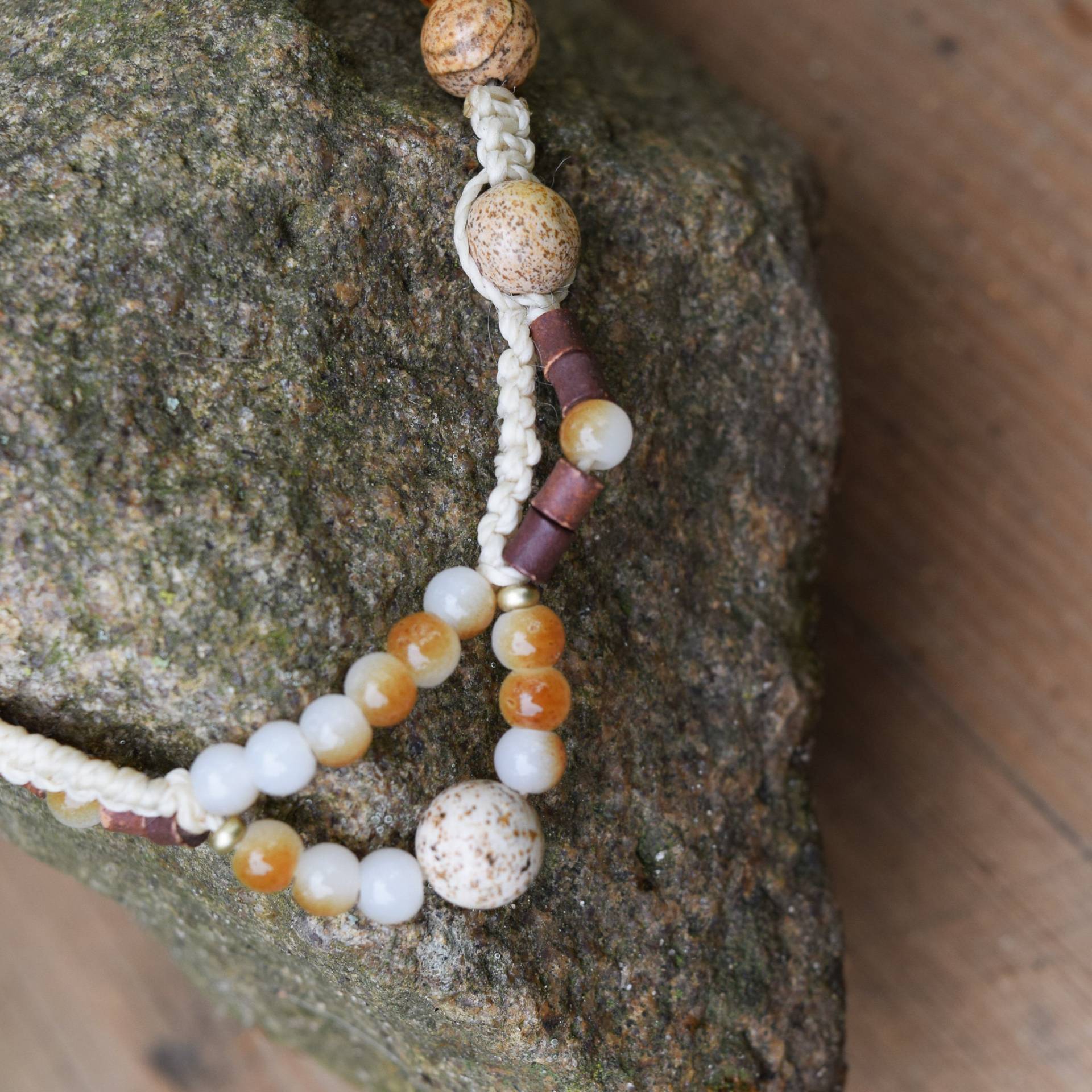 Kette Dulce, Aus Der Silberschmiede Artesanakunst, Selbstgemachter Schmuck Markramee Und Jaspis Kette Dulce, Aus Der Silberschmiede Artesanakunst, Selbstgemachter Schmuck Markramee Und Jaspis von ArtesanaKunst