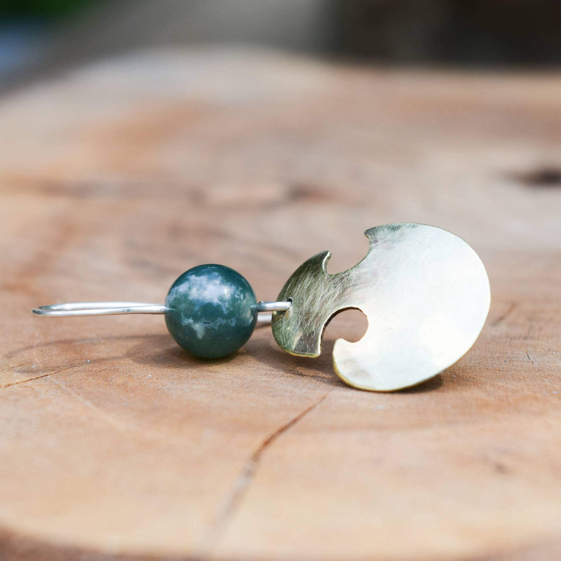 Ohrring Sur, Aus Der Silberschmiede Artesanakunst, Selbstgemachter Schmuck Messing Und Silber Ohrring Sur, Aus Der Silberschmiede Artesanakunst, Selbstgemachter Schmuck Messing Und Silber von ArtesanaKunst