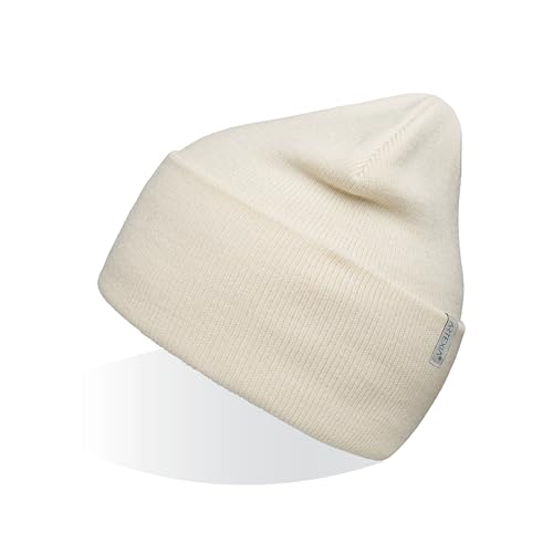 Artexia® Mütze Herren und Mütze Damen Ökologisch aus Polywolle Beanie Mütze Unisex Wintermütze Strickmütze (Weiss Milch) von Artexia