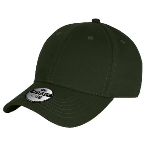 Artexia Baseball Cap Herren - Baumwolle Kappe Herren und Cap Damen - Basecap Herren Dankelgrün von Artexia