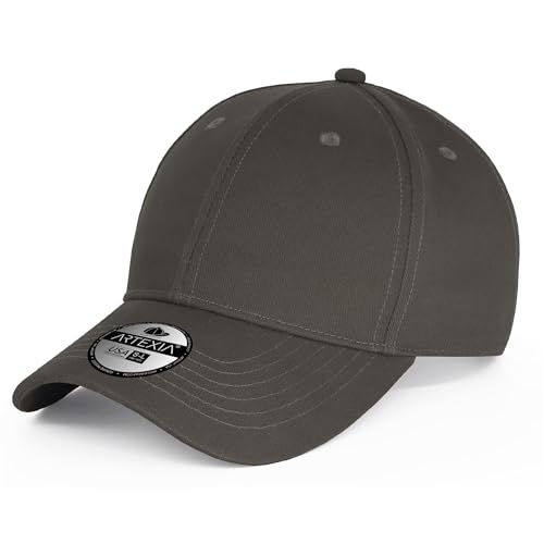 Artexia Baseball Cap Herren - Baumwolle Kappe Herren und Cap Damen - Basecap Herren Dunkelgrau von Artexia