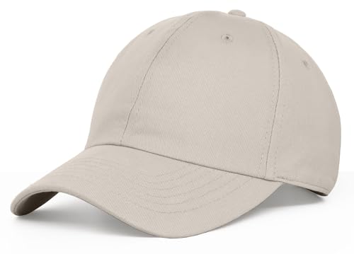 Artexia - Baseball Cap Unisex 100% Baumwolle - Cap Herren und Cap Damen mit Weicher und Flexibler Krone - Basecap Herren und Basecap Damen (DE/NL/SE/PL, Alphanumerisch, Einheitsgröße, Stone) von Artexia