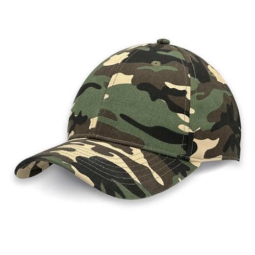 Artexia Basecap Herren 100% Baumwolle Cap Herren Kappe Herren Baseball Caps Für Herren Caps Männer Baseball Cap Herren Baseball Cap Damen Baseball Cap Herren (Camouflage 1) von Artexia