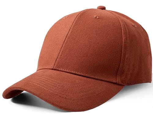 Artexia Basecap Herren 100% Baumwolle Cap Herren Kappe Herren Baseball Caps Für Herren Caps Männer Baseball Cap Herren Baseball Cap Damen Baseball Cap Herren (Rost) von Artexia