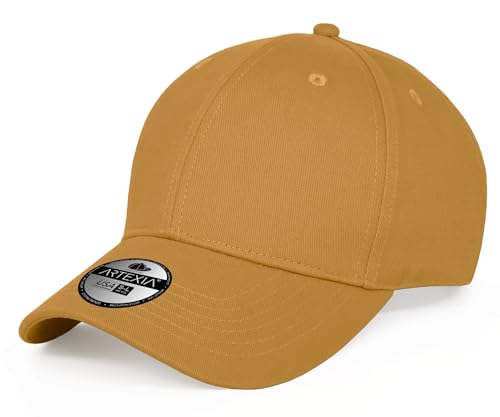 Artexia Herren Cap 100% Baumwolle Cap Kappe Baseball Cap Für Herren Caps Männer Baseball Cap Damen (Senf) von Artexia