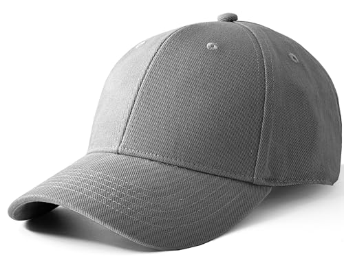 Artexia Basecap Herren 100% Baumwolle Cap Herren Kappe Herren Baseball Caps Für Herren Caps Männer Baseball Cap Herren Baseball Cap Damen Baseball Cap Herren (Grau) von Artexia