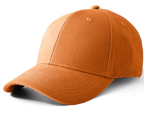 Artexia Basecap Herren 100% Baumwolle Cap Herren Kappe Herren Baseball Caps Für Herren Caps Männer Baseball Cap Herren Baseball Cap Damen Baseball Cap Herren (Orange) von Artexia