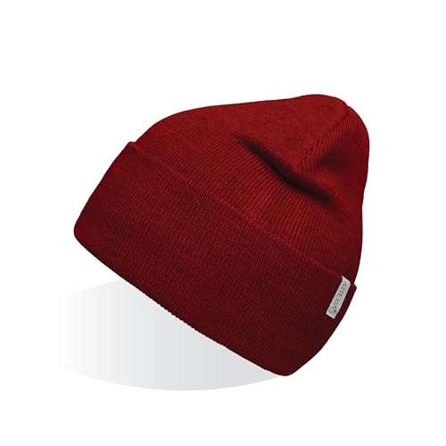 Artexia Mütze Herren und Mütze Damen Ökologisch aus Polywolle Beanie Mütze Unisex Wintermütze Strickmütze (Bordeaux) von Artexia