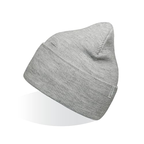 Artexia Mütze Herren und Mütze Damen Ökologisch aus Polywolle Beanie Mütze Unisex Wintermütze Strickmütze (Grau Melange Klar) von Artexia