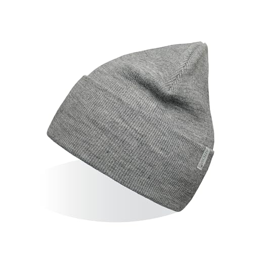 Artexia Mütze Herren und Mütze Damen Ökologisch aus Polywolle Beanie Mütze Unisex Wintermütze Strickmütze (Grau Melange Mittel) von Artexia