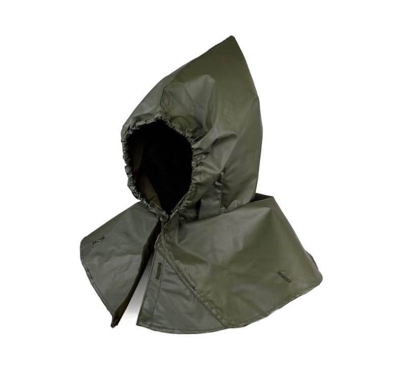 Ex-Armee Wasserdichte Kapuze Olive Zipfel Form Verstellbar Cosplay Larp Gummierte Jacke Mantel Umhang Fantasy Sci-Fi Kostüm von ArthurBernardEU