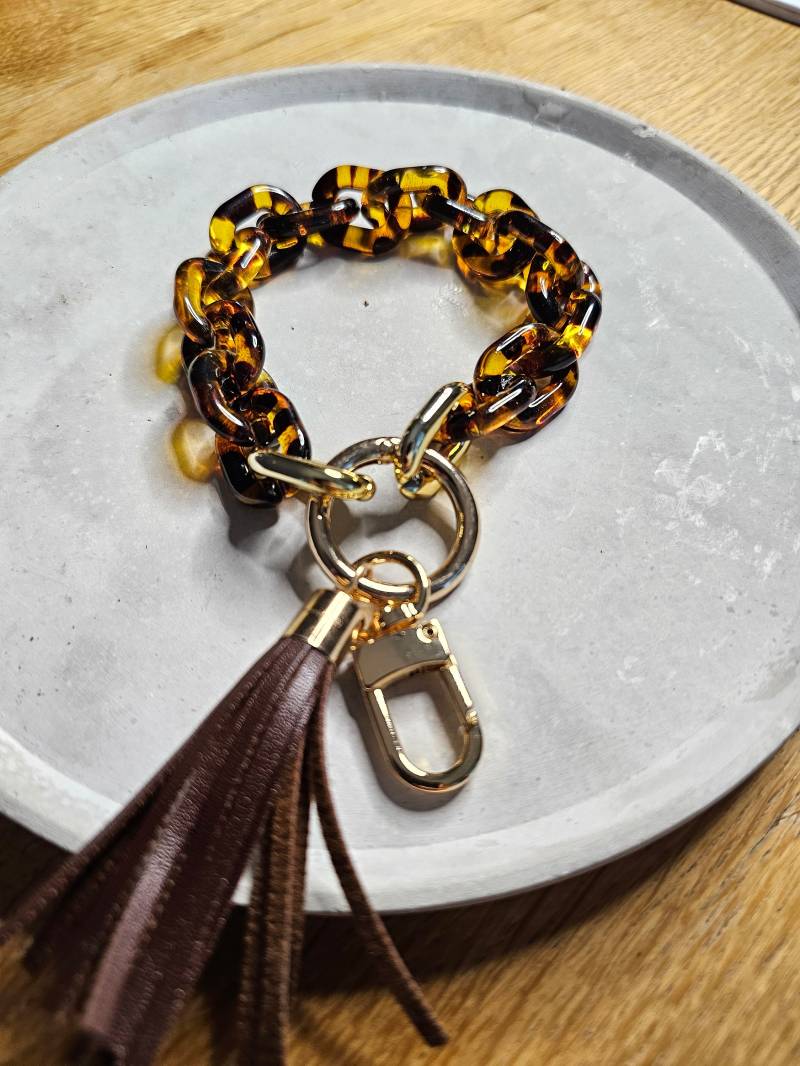 Chunky Schlüsselanhänger Armband - Gliederkette Hochwertig, Schlicht Und Perfekt Als Geschenk von ArtiLizzi