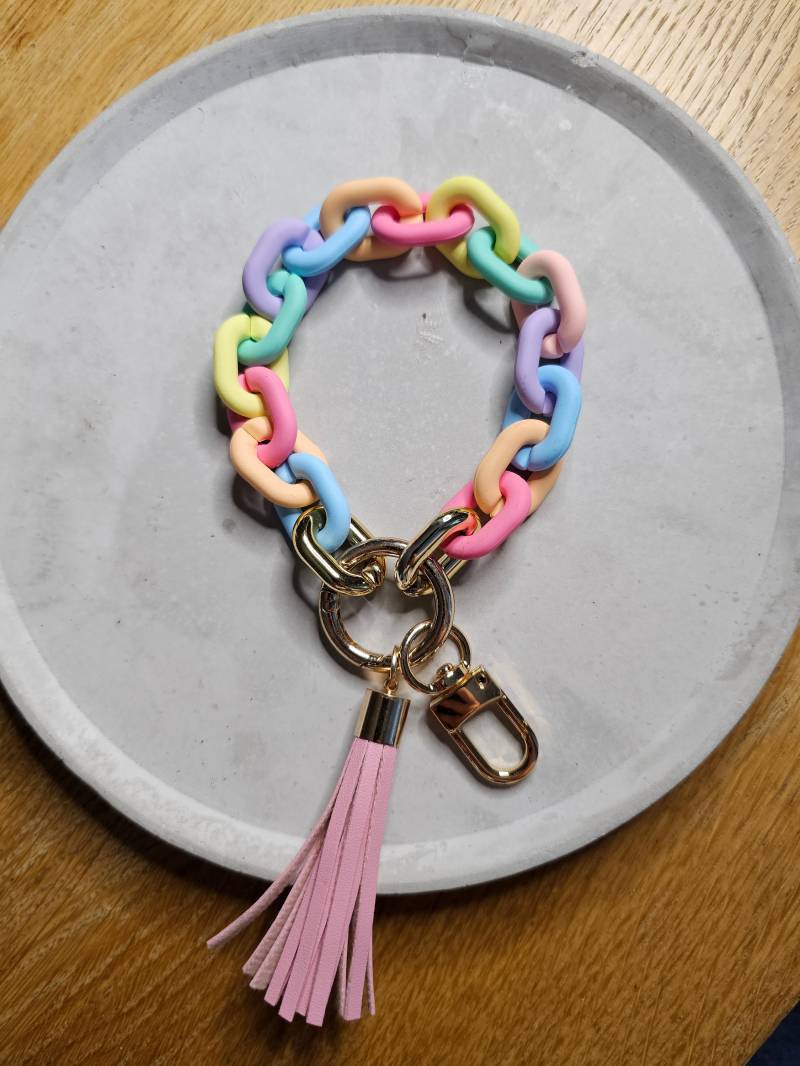 Chunky Schlüsselanhänger Armband - Gliederkette Hochwertig, Schlicht Und Perfekt Als Geschenk von ArtiLizzi