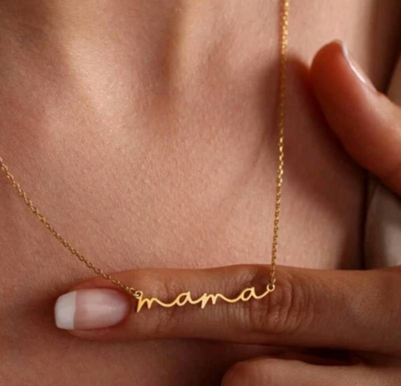 Mama Kette Zum Muttertag - Das Perfekte Geschenk Für Den Wichtigsten Menschen -Überrasche Deine Mit Diesem Besonderen von ArtiLizzi