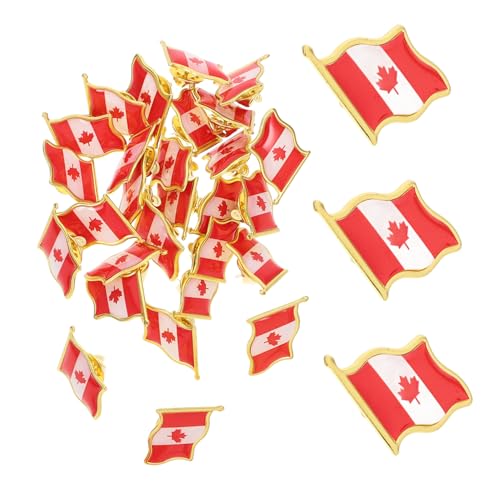 ARTIBETTER 1 Satz Flaggenbrosche Pride Flaggen Anstecker Ahornblatt Anstecker Patch Ahornblatt Brosche National Oh Maple Leaf Pin Lest Revers Kleidungsbrosche Flaggen 25 Stück von Artibetter