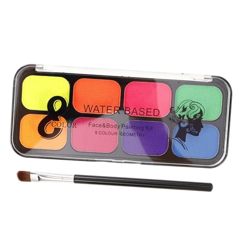 ARTIBETTER 1 Satz Gesichtsfarbe Für Farben Malen Gesichts- Malerei Party Kind Waschbar Pigment Schild Bunt Schminken Schminksets Handgemachte Aquarellfarbe Farbe Auf Wasserbasis von Artibetter