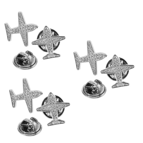 ARTIBETTER 3 Sätze Anti-licht-taste Stifte Flugzeugbroschen Tasten Flügel Fix Pilot Ms Für Knopf Reversnadel Stiftknöpfe Pin-taste Silver Legierung 2 Stücke * 3 ARTIBETTER 3 Sätze Anti-licht-taste Stifte Flugzeugbroschen Tasten Flügel Fix Pilot Ms Für Knopf Reversnadel Stiftknöpfe Pin-taste Silver Legierung 2 Stücke * 3 von Artibetter