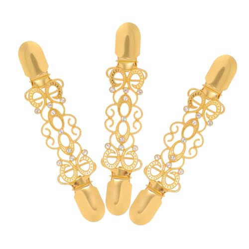 ARTIBETTER 3Stücke Glamouröse Cardigan Klammern für Damen Stilvolle Broschen für Kleider und Formelle Anlässe Praktische Accessoires zur Erhaltung der Pulloverform von Artibetter