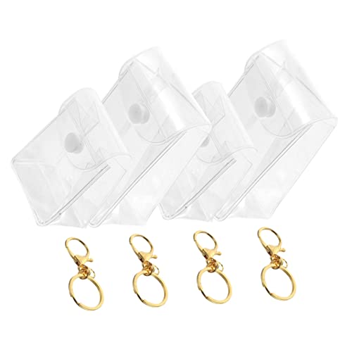 Artibetter 4stücke Transparente Lipstick Aufbewahrungstasche Mit Schlüsselanhänger Für Lippenbalsam Und Kosmetik Vielseitiger Organizer Für Handtasche Und Kulturbeutel Für Reise Und Alltag von Artibetter
