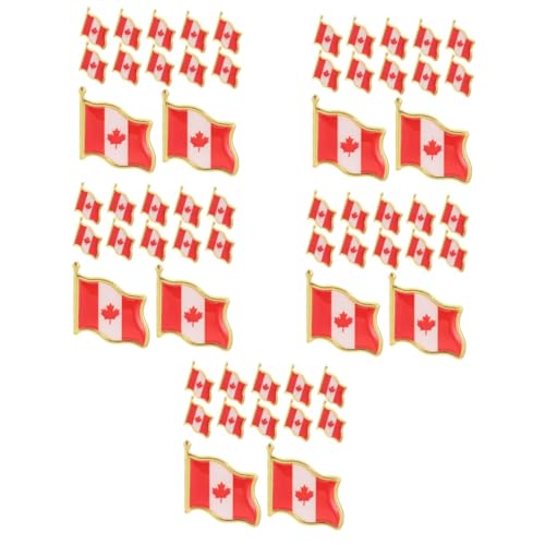 ARTIBETTER 5 Sätze Flaggenbrosche Flaggen Anstecker National Oh Patch Lest Ahornblatt Brosche Anstecknadeln Ahornblatt Anstecker Kanada Mottoparty Dekorationen Brosche 25 Stück * 5 von Artibetter