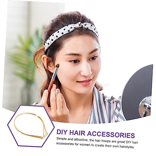 ARTIBETTER 50 Stück Haarschmuck Rohlinge für DIY Haarreifen Herstellung Blanke Haarreifen Materialien Einfache Silberne Haarbänder für Damen Haarschmuck Zubehör von Artibetter