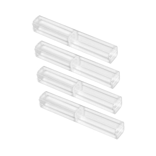 Artibetter 1 Satz Halter Kugelschreiber Kunststoff Lagerung Kleine Einzelne Stift Fällen Leere Bleistift Display Klar Fall 4 Stück von Artibetter