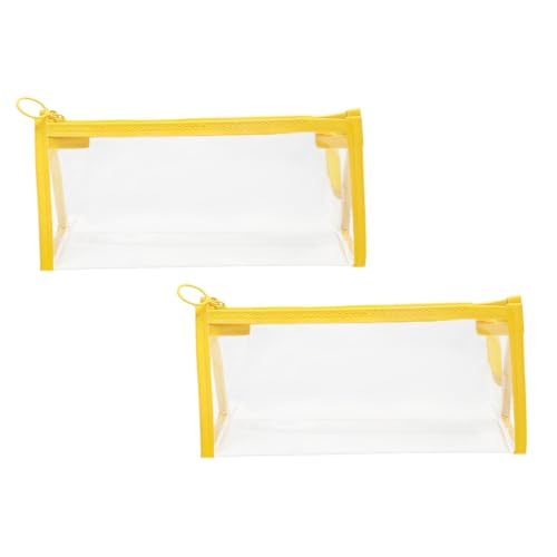 Artibetter 1 Satz Schreibwaren Tasche Kosmetik Tasche Durchsichtiger Kulturbeutel Kosmetikkoffer Make-up-Taschen Briefpapierbeutel Reise-Kosmetiktasche Stiftbeutel Schülergeschenk PVC 2 Stück von Artibetter