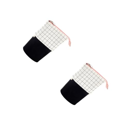 Artibetter 2 Stck. Mäppchen Mehrzweck-stifttasche Bleistiftbeutel Karierte Federtasche Reise-Make-up-Taschen Schreibwarenzubehör Reise-Kosmetiktasche Segeltuch Weiß Artibetter 2 Stck. Mäppchen Mehrzweck-stifttasche Bleistiftbeutel Karierte Federtasche Reise-Make-up-Taschen Schreibwarenzubehör Reise-Kosmetiktasche Segeltuch Weiß von Artibetter