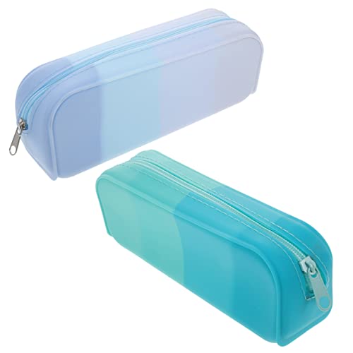 Artibetter 2stücke Federmäppchen Aus Silikon Ästhetisches Stiftetasche Praktisches Mäppchen Für Erwachsene Und Junge Mädchen Mit Reißverschluss Für Kugelschreiber Füllfederhalter Make-up-pins von Artibetter